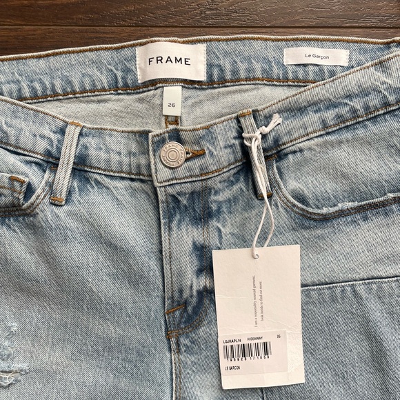 FRAME Le Garçon hideaway denim NWT - Picture 7 of 8